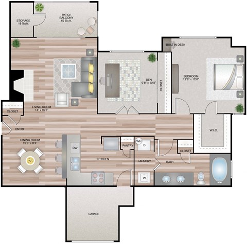 Mazo w/ Garage 2 bedroom 1 bathroom